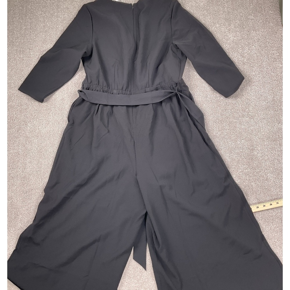 Lane Bryant Women's Jumpsuit Size 16 Black Belted Career Business New w/ Tags - Picture 9 of 11
